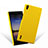 Carcasa Dura Plastico Rigida Mate para Huawei Ascend P7 Amarillo
