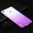 Carcasa Dura Plastico Rigida Transparente Gradient para Huawei Ascend P7 Morado