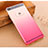 Carcasa Dura Plastico Rigida Transparente Gradient para Huawei P8 Rosa