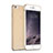 Carcasa Dura Ultrafina Transparente Mate para Apple iPhone 6 Oro