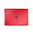 Carcasa Dura Ultrafina Transparente Mate para Apple MacBook 12 pulgadas Rojo