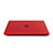 Carcasa Dura Ultrafina Transparente Mate para Apple MacBook 12 pulgadas Rojo