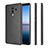Carcasa Dura Ultrafina Transparente Mate para Huawei Mate 10 Pro Negro