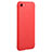 Carcasa Silicona Goma C01 para Apple iPhone 7 Rojo