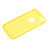 Carcasa Silicona Goma con Agujero para Apple iPhone 6S Amarillo