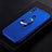 Carcasa Silicona Ultrafina Goma con Anillo de dedo Soporte para Huawei Nova 3e Azul
