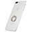 Carcasa Silicona Ultrafina Transparente con Anillo de dedo Soporte para Apple iPhone 8 Plus Blanco