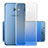 Carcasa Silicona Ultrafina Transparente Gradiente para Samsung Galaxy C5 Pro C5010 Azul