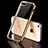 Carcasa Silicona Ultrafina Transparente H01 para Apple iPhone 5S Oro