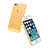 Carcasa Silicona Ultrafina Transparente Mate para Apple iPhone 5S Oro