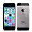 Carcasa Silicona Ultrafina Transparente para Apple iPhone 5 Gris Oscuro