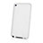 Carcasa Silicona Ultrafina Transparente para Apple iPod Touch 4 Blanco