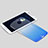 Carcasa Silicona Ultrafina Transparente para Motorola Moto X (2nd Gen) Azul