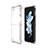 Carcasa Silicona Ultrafina Transparente T03 para Samsung Galaxy Z Flip4 5G Claro