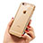 Carcasa Silicona Ultrafina Transparente T16 para Apple iPhone 6S Oro