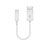 Cargador Cable USB Carga y Datos 20cm S02 para Apple iPad Air 2 Blanco