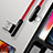 Cargador Cable USB Carga y Datos 20cm S02 para Apple iPad Pro 10.5 Rojo