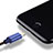 Cargador Cable USB Carga y Datos D01 para Apple iPad Pro 11 (2020) Azul