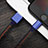 Cargador Cable USB Carga y Datos D01 para Apple iPhone 12 Pro Azul