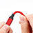 Cargador Cable USB Carga y Datos D03 para Apple iPhone 12 Pro Rojo