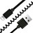 Cargador Cable USB Carga y Datos D08 para Apple iPhone 6S Negro