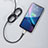 Cargador Cable USB Carga y Datos D09 para Apple iPhone SE Negro