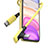 Cargador Cable USB Carga y Datos D10 para Apple iPhone 13 Pro Max Amarillo
