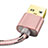 Cargador Cable USB Carga y Datos L01 para Apple iPad New Air (2019) 10.5 Oro Rosa