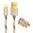 Cargador Cable USB Carga y Datos L01 para Apple iPad Pro 12.9 (2020) Oro