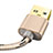 Cargador Cable USB Carga y Datos L01 para Apple iPad Pro 12.9 (2020) Oro