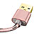 Cargador Cable USB Carga y Datos L01 para Apple iPhone 11 Pro Oro Rosa