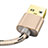 Cargador Cable USB Carga y Datos L01 para Apple iPod Touch 5 Oro