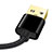 Cargador Cable USB Carga y Datos L02 para Apple iPhone SE (2020) Negro