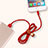 Cargador Cable USB Carga y Datos L05 para Apple iPhone 11 Pro Max Rojo