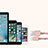 Cargador Cable USB Carga y Datos L05 para Apple iPhone 14 Pro Max Rosa