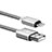 Cargador Cable USB Carga y Datos L07 para Apple iPhone 12 Plata