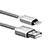 Cargador Cable USB Carga y Datos L07 para Apple iPhone 13 Plata