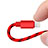 Cargador Cable USB Carga y Datos L10 para Apple iPhone 11 Pro Rojo