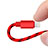 Cargador Cable USB Carga y Datos L10 para Apple iPhone 13 Rojo