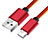 Cargador Cable USB Carga y Datos L11 para Apple iPhone 12 Pro Rojo