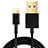Cargador Cable USB Carga y Datos L12 para Apple iPad 4 Negro