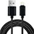 Cargador Cable USB Carga y Datos L13 para Apple iPhone 11 Pro Max Negro