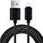 Cargador Cable USB Carga y Datos L13 para Apple iPhone 14 Pro Negro