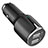Cargador de Mechero 3.1A Adaptador Coche Doble Puerto USB Carga Rapida Universal K02 Negro