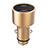 Cargador de Mechero 3.1A Adaptador Coche Doble Puerto USB Carga Rapida Universal Oro