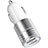 Cargador de Mechero 3.1A Adaptador Coche Doble Puerto USB Carga Rapida Universal U04 Blanco