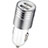 Cargador de Mechero 3.1A Adaptador Coche Doble Puerto USB Carga Rapida Universal U04 Blanco