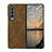 Funda Bumper Lujo Cuero y Plastico Mate Carcasa B01 para Samsung Galaxy Z Fold4 5G