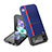 Funda Bumper Lujo Cuero y Plastico Mate Carcasa B08 para Samsung Galaxy Z Flip3 5G