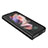 Funda Bumper Lujo Cuero y Plastico Mate Carcasa B08 para Samsung Galaxy Z Fold4 5G